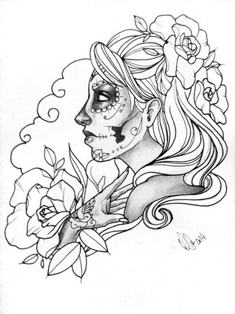 La Catrina Drawing