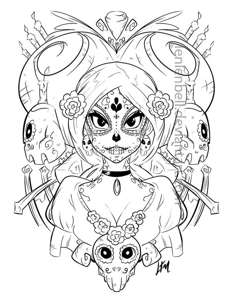 792x1008 La Catrina W.i.p. By Lenlenbell