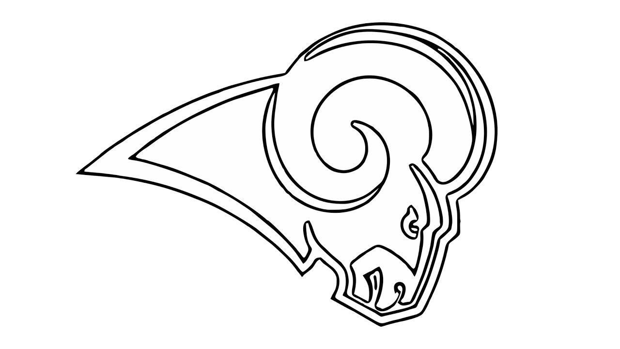 1280x720 How To Draw The Los Angeles Rams Logo (Nfl)