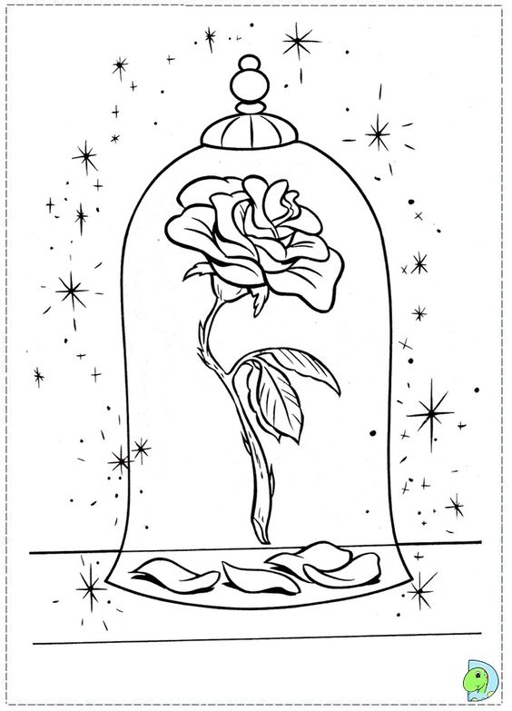 564x783 Image Result For How To Draw The Rose From Beauty And The Beast