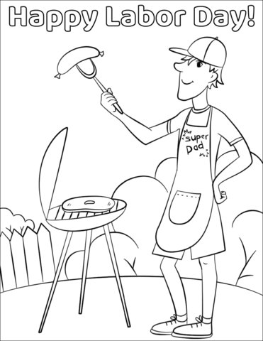 371x480 Happy Labor Day! Coloring Page Free Printable Coloring Pages