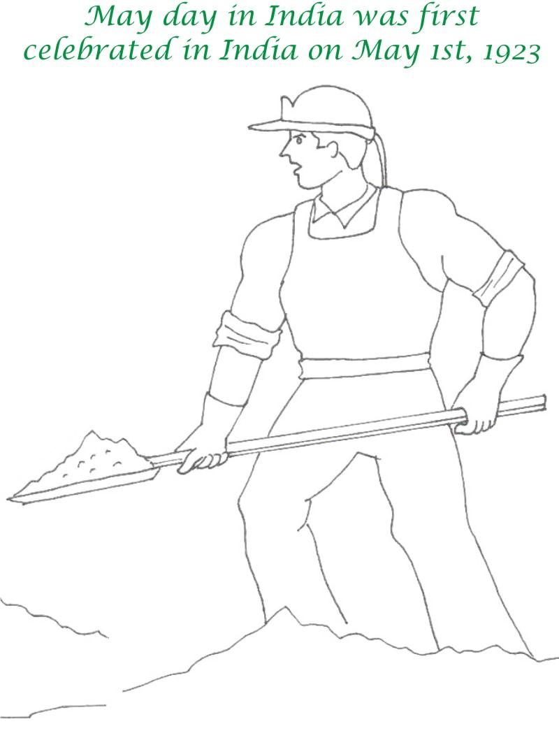 800x1049 Labor Day Printable Coloring Page For Kids 9