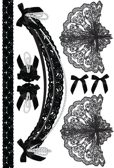398x585 Lace Shoulder Tattoos