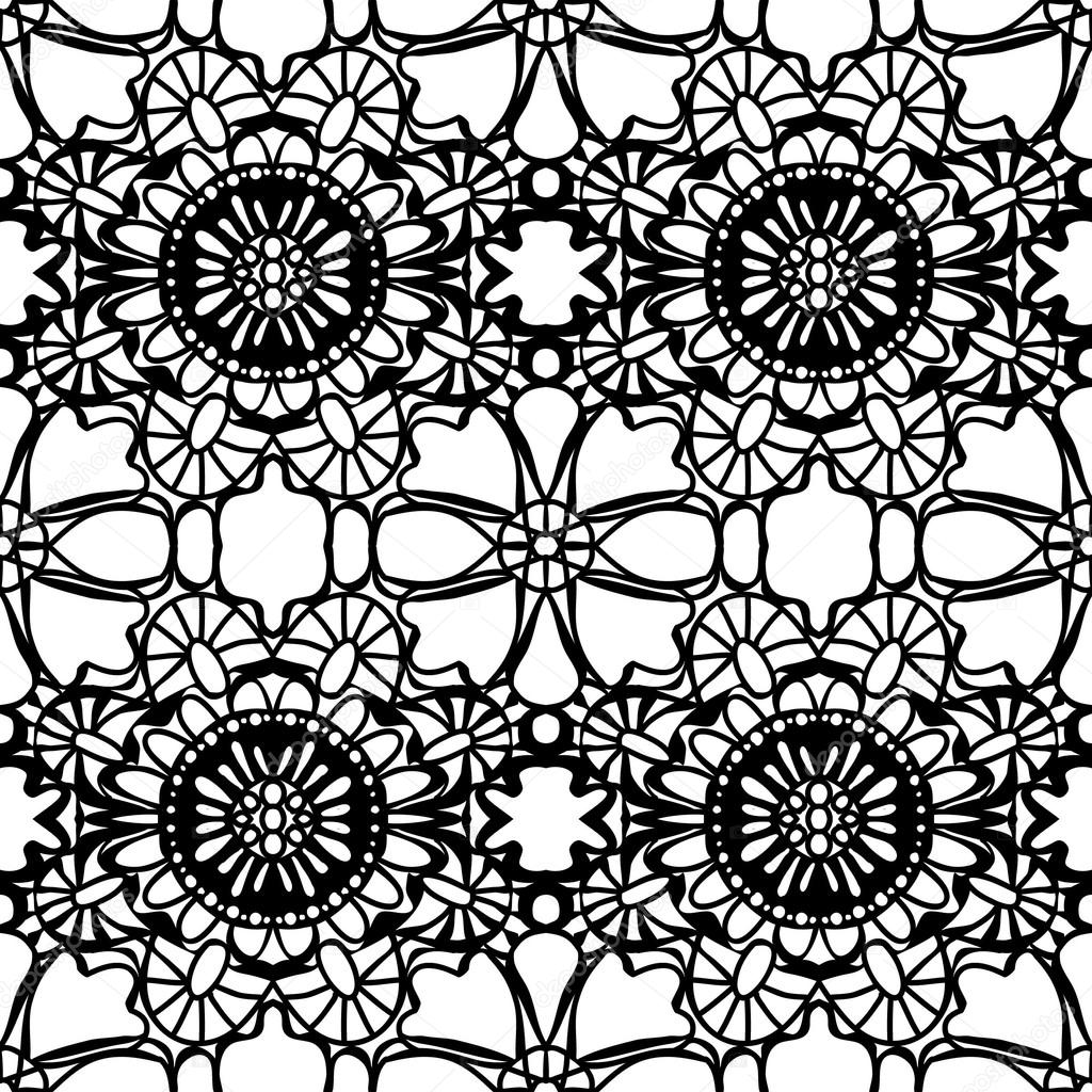 1024x1024 Simple Lace Drawing Pattern