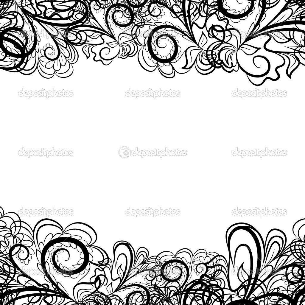1024x1024 Lace Outline Border Clipart Simple