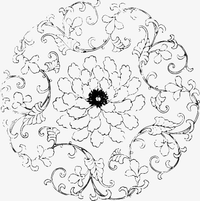 404x405 Line Drawing Lace Png Image For Free Download