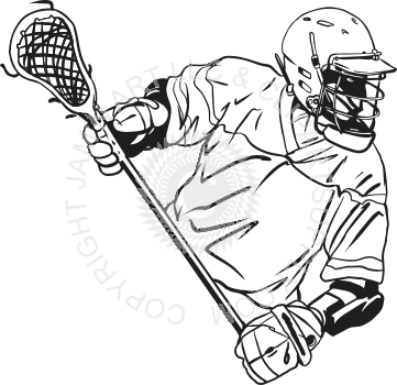 Lacrosse Player Drawing at GetDrawings | Free download