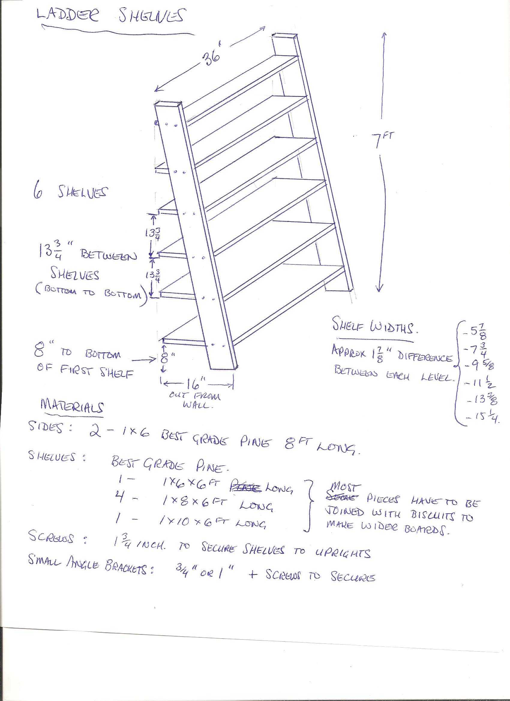1700x2338 Make A Leaning Ladder