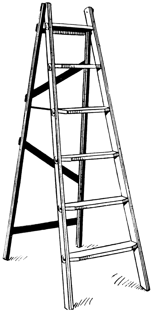 496x1024 Step Ladder Clipart Etc