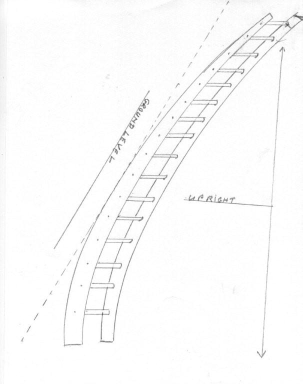 606x768 Technical Drawings Wooden Ladder Making