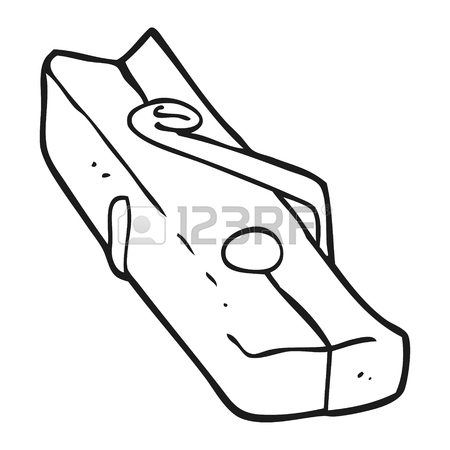 450x450 Freehand Drawn Black And White Cartoon Ladder Royalty Free