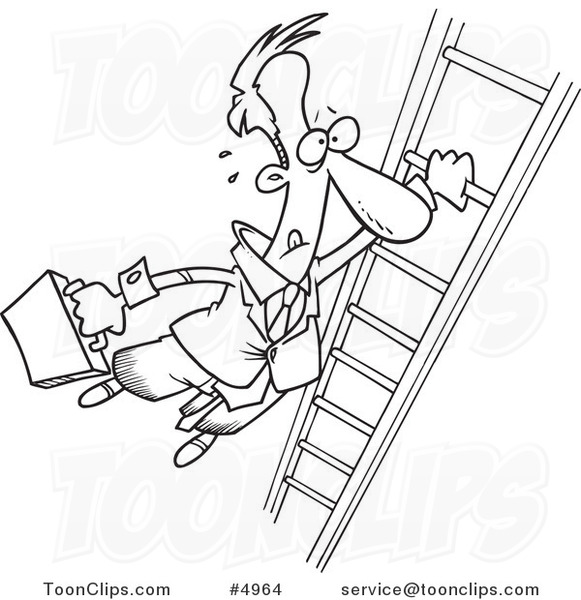 581x600 Cartoon Black And White Line Drawing Of A Business Man Holding