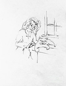 232x300 Cat Ladies Drawings