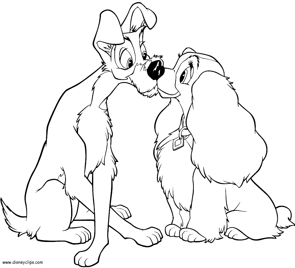 Lady And The Tramp Drawing at GetDrawings | Free download