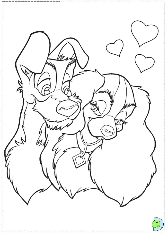 691x960 Top 87 Lady And The Tramp Coloring Pages
