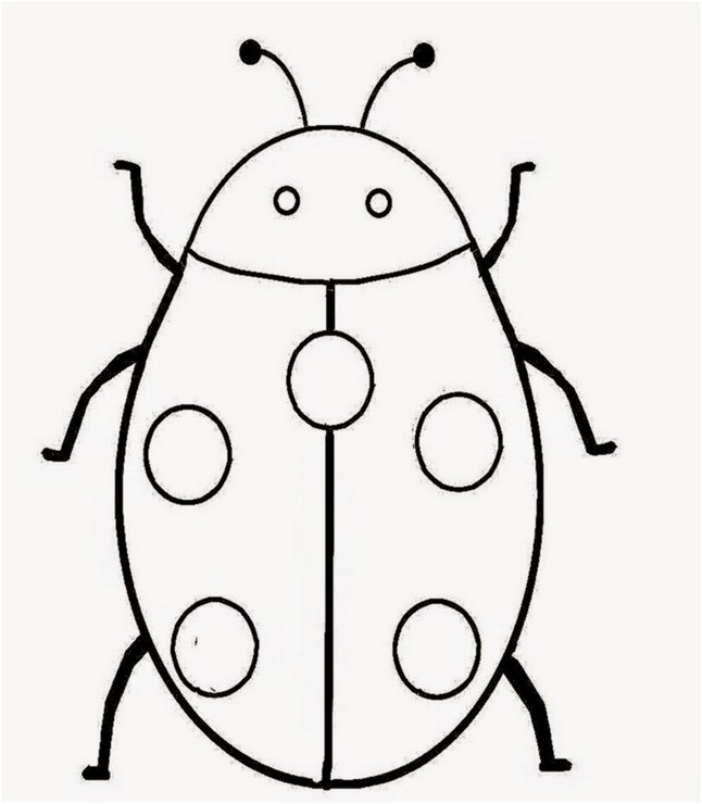 646x740 Coloring Page Lady Bug Printable Drawing Board Weekly