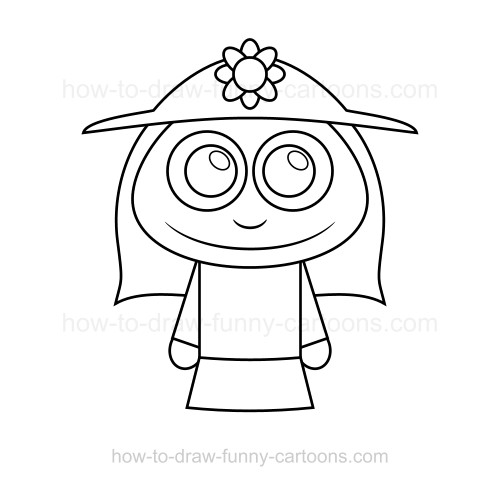 500x486 How To Draw A Lady