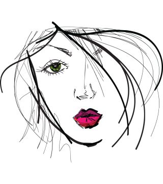 320x360 Lady Drawing Best In Tees And More