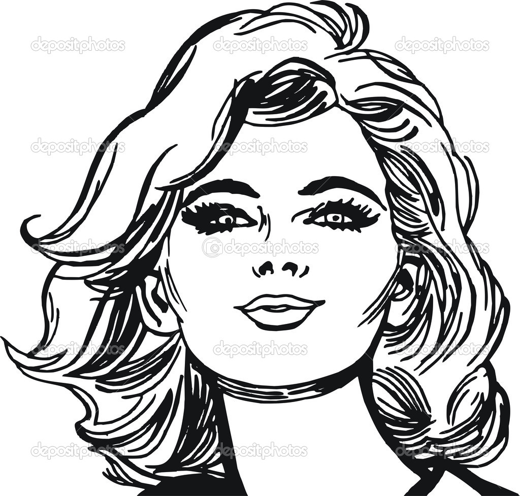 Lady Face Drawing at GetDrawings | Free download