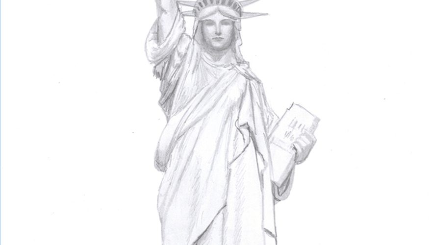 877x500 How To Draw The Statue Of Liberty Our Pastimes