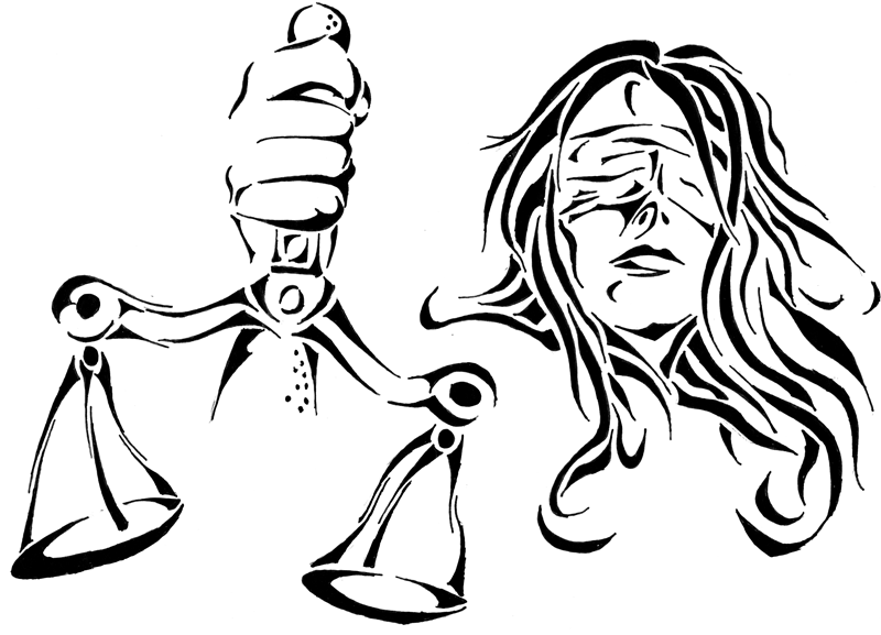 800x577 Black Tribal Justice Scale In Lady Hand Tattoo Stencil By Giyvin