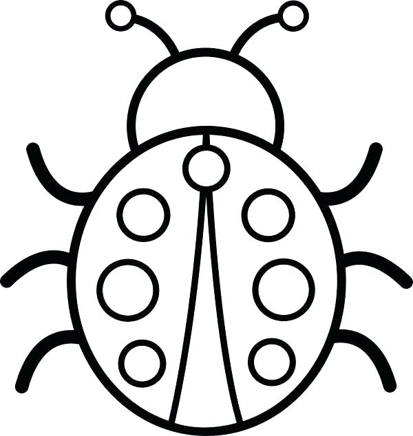 600x634 Ladybug Coloring Picture Coloring Page Ladybug Coloring Pages