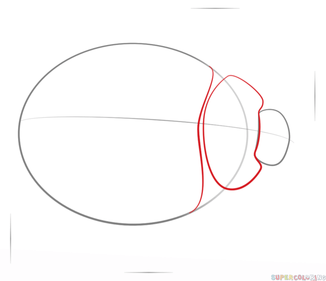 666x575 Drawn Ladybug Draw