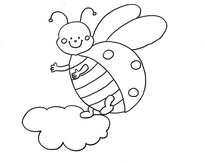 700x558 How To Draw A Ladybug (Step By Step With Images) Learn Easy Drawings