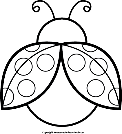 421x465 Majestic Ladybug Outline Free Clipart Wikiclipart Template Clip