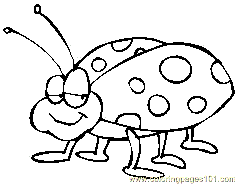 476x370 Ladybugs Coloring Page