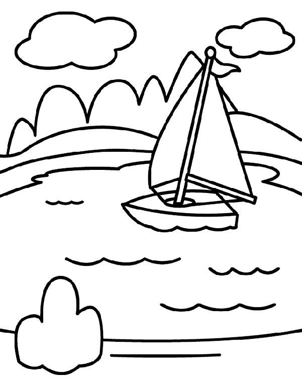 601x762 Top 10 Lake Coloring Pages For Your Little Ones Motor Skills