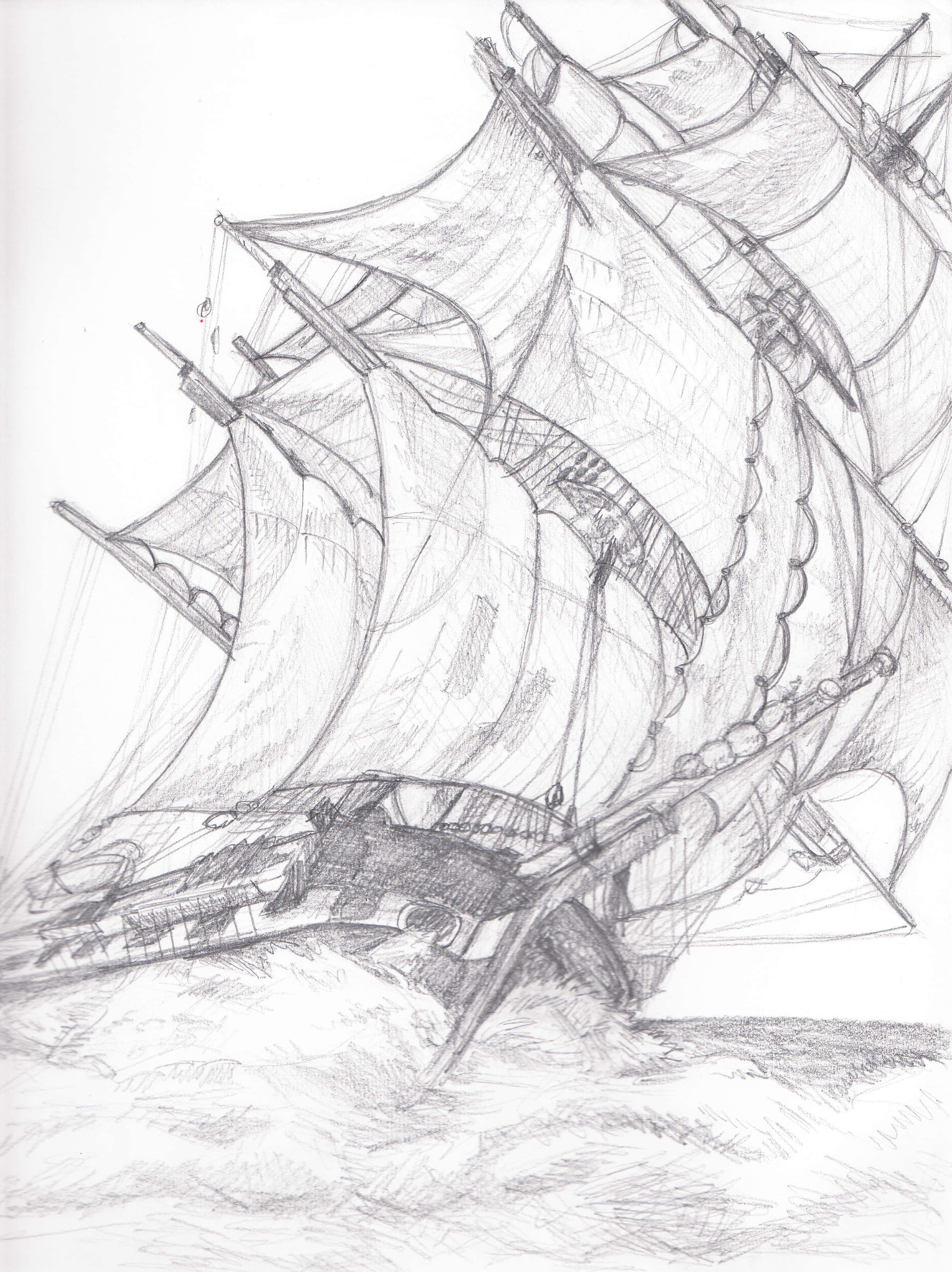 Lake Pencil Drawing at GetDrawings | Free download