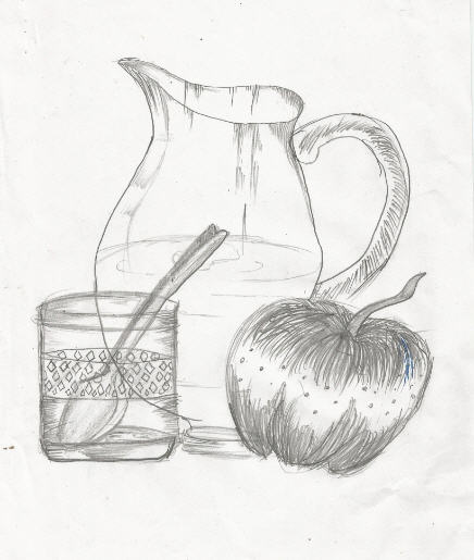 436x515 Art By Kids Still Life Pencil Sketch