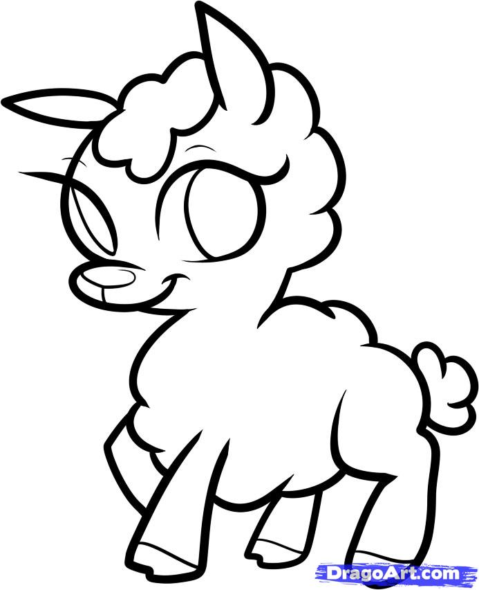 693x852 Sheep Drawings For Kids