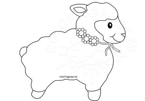 476x333 Lamb Coloring Page Image Clipart Images