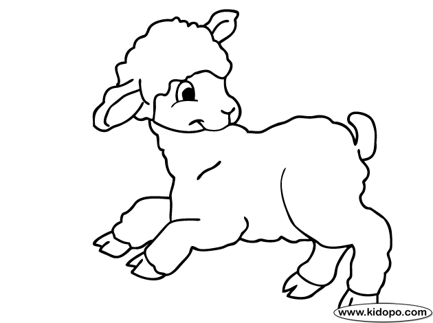 630x470 Lamb Coloring Pages