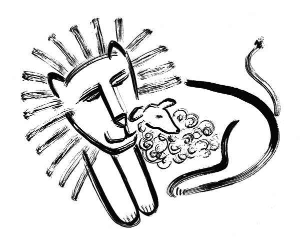 600x487 The Lion Amp The Lamb Holiday Card Design Process On Behance