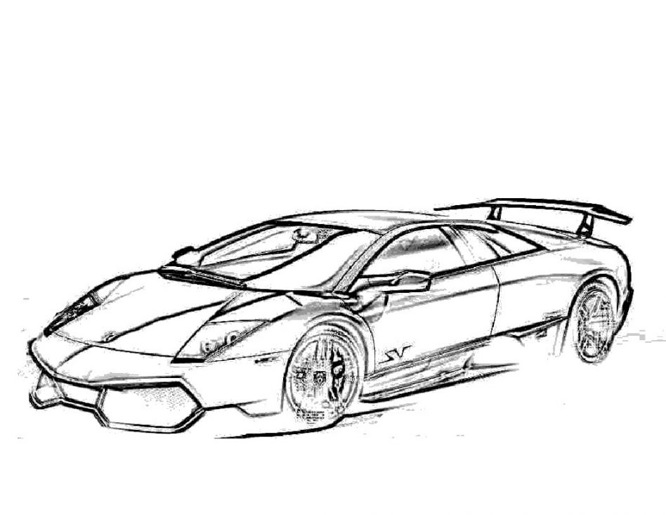 948x733 Lamborghini Coloring Pages
