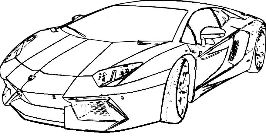 Lamborghini Aventador Drawing Outline at GetDrawings | Free download