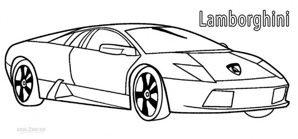 960x448 Amazing Lamborghini Coloring Pages 81 In Coloring For Kids