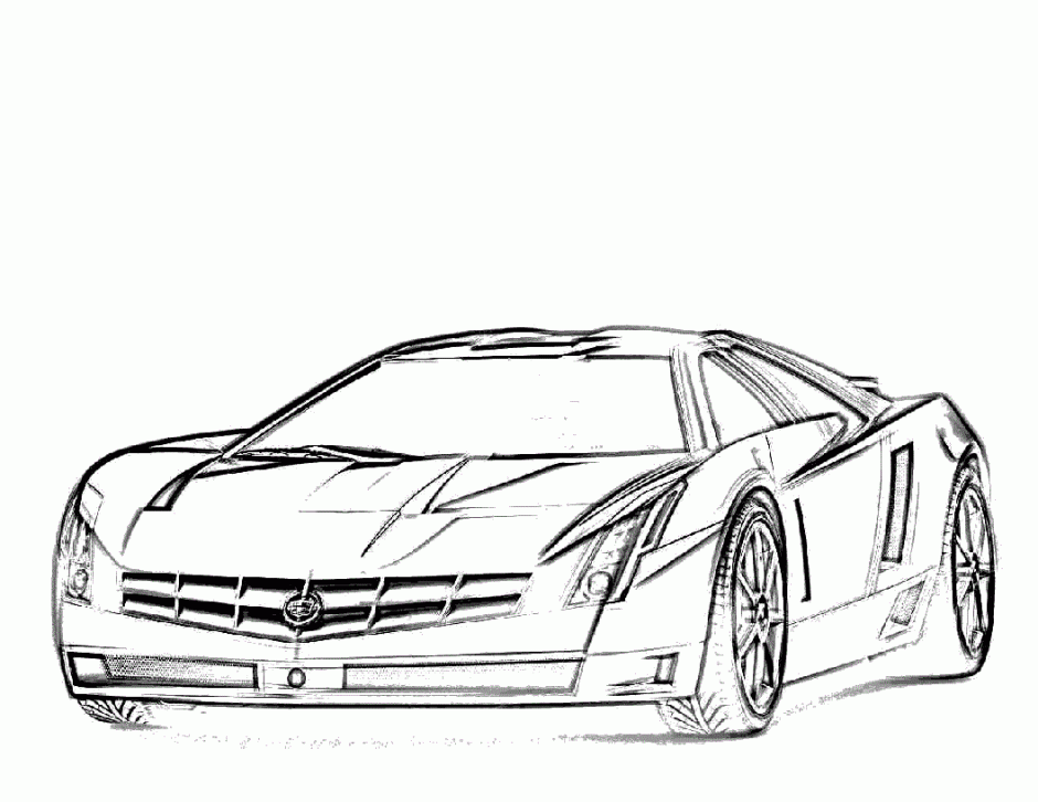 940x726 Fast Car Coloring Pages 477841