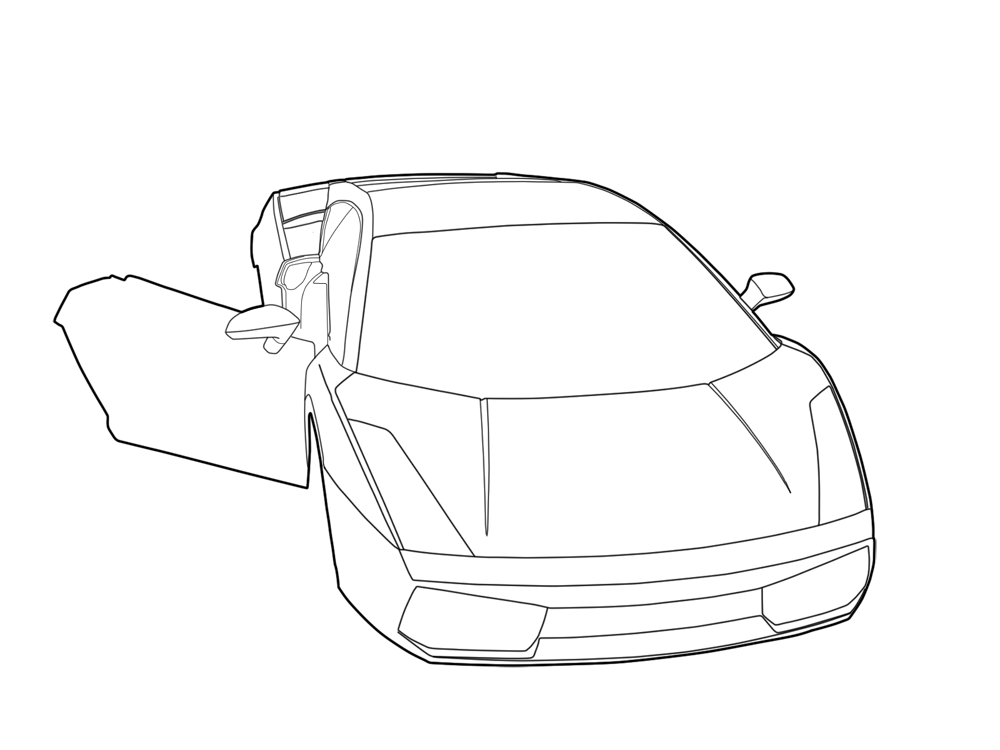 1000x750 Lamborghini Gallardo Vector By Tioz