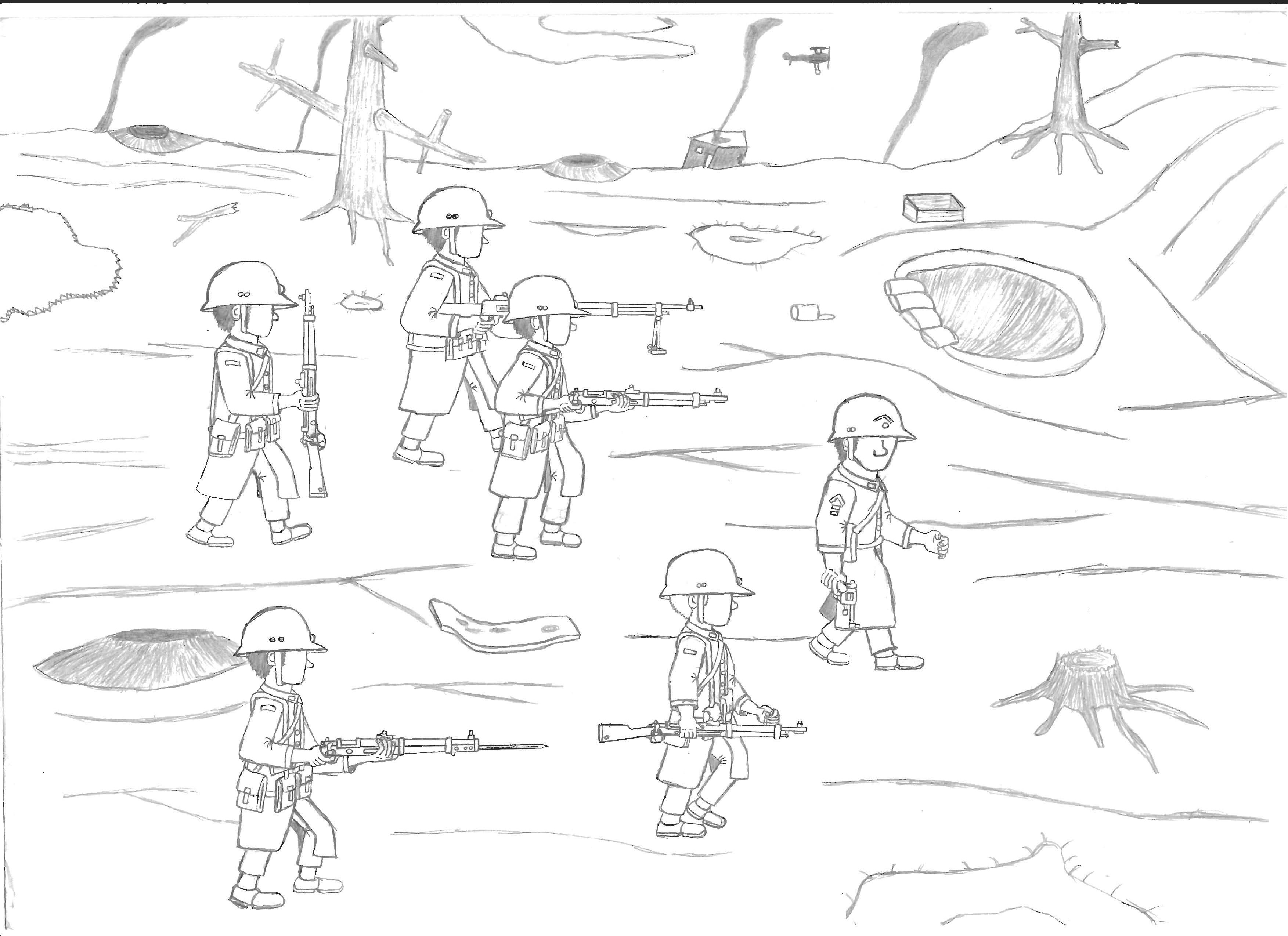 3507x2550 Patrol In No Man's Land By Troll Killers