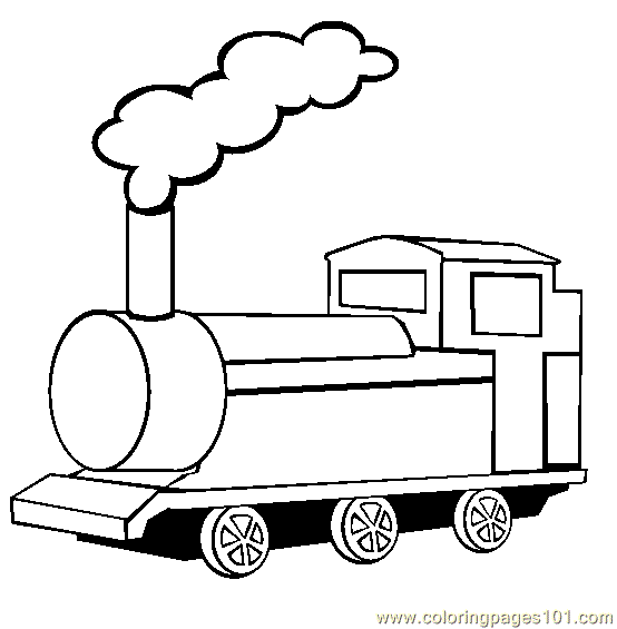 554x565 Train Coloring Page