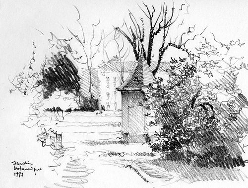 Landscape Charcoal Drawing at GetDrawings | Free download