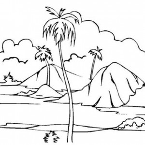 300x300 Paddy Field Landscapes Coloring Pages Bulk Color