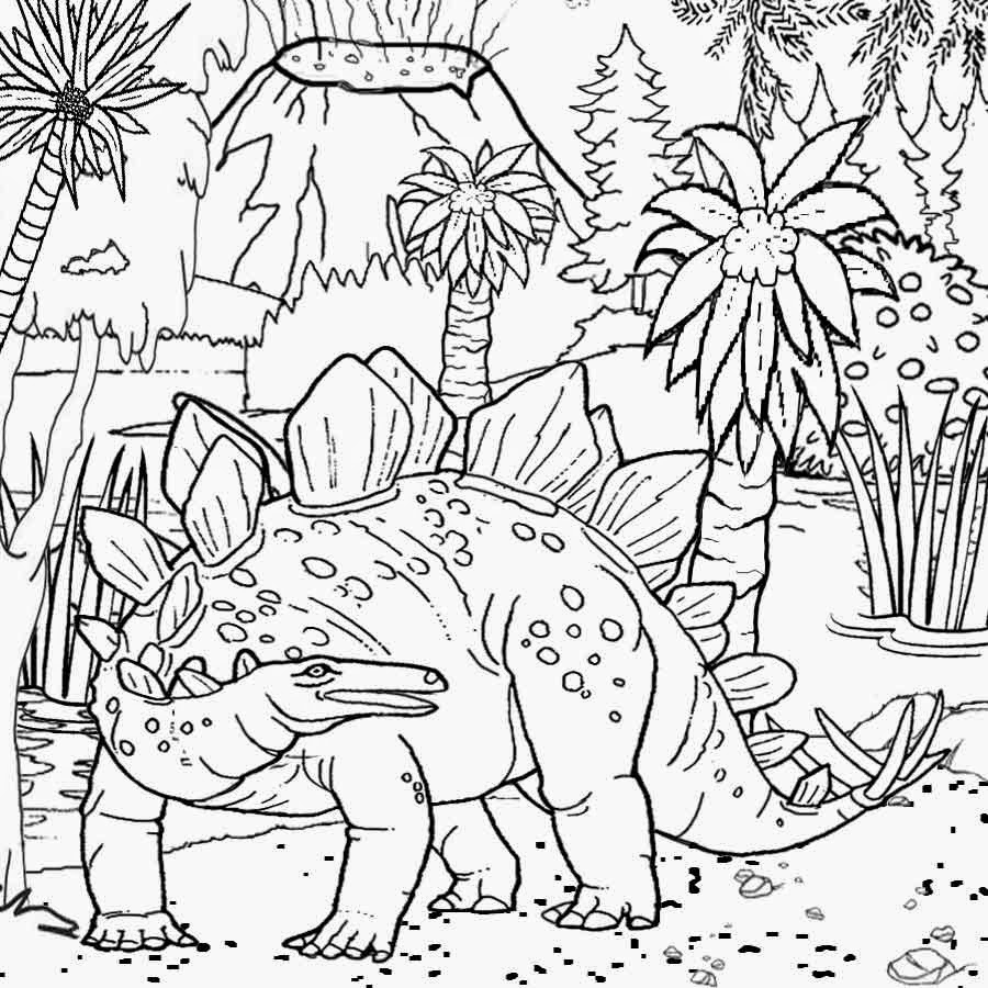 900x900 Dinosaur Landscape Coloring Page Free Coloring Pages Printable
