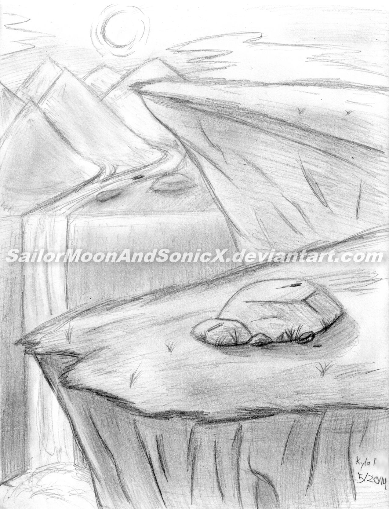 1274x1666 Rocky Landscape By Sailormoonandsonicx