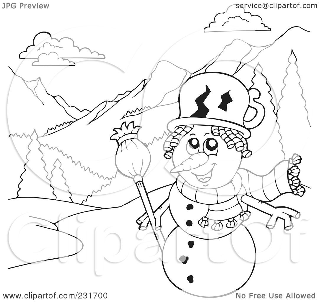 1080x1024 Royalty Free (Rf) Clipart Illustration Of A Coloring Page Outline