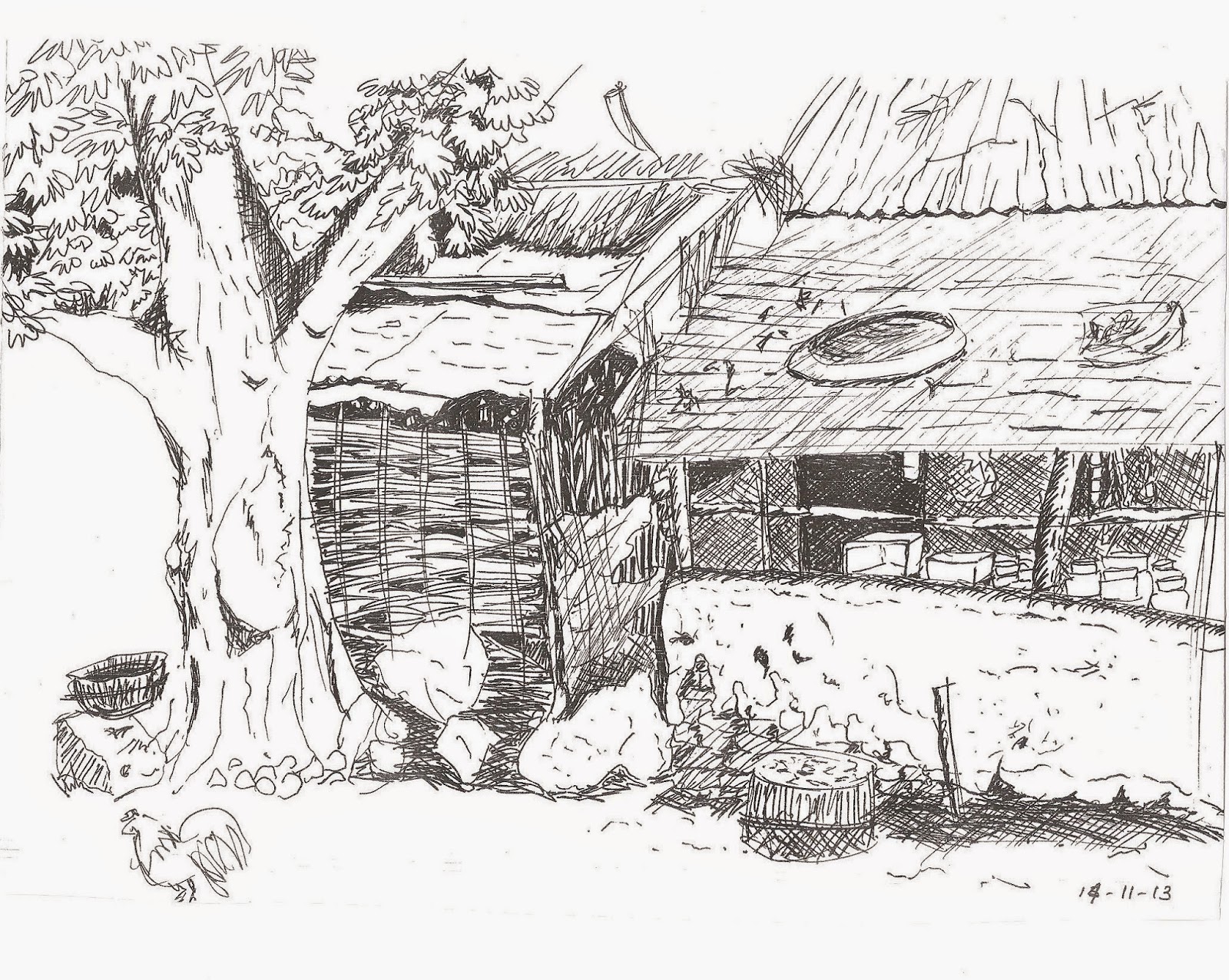 1600x1277 Ink Pen Sketches Portfolio